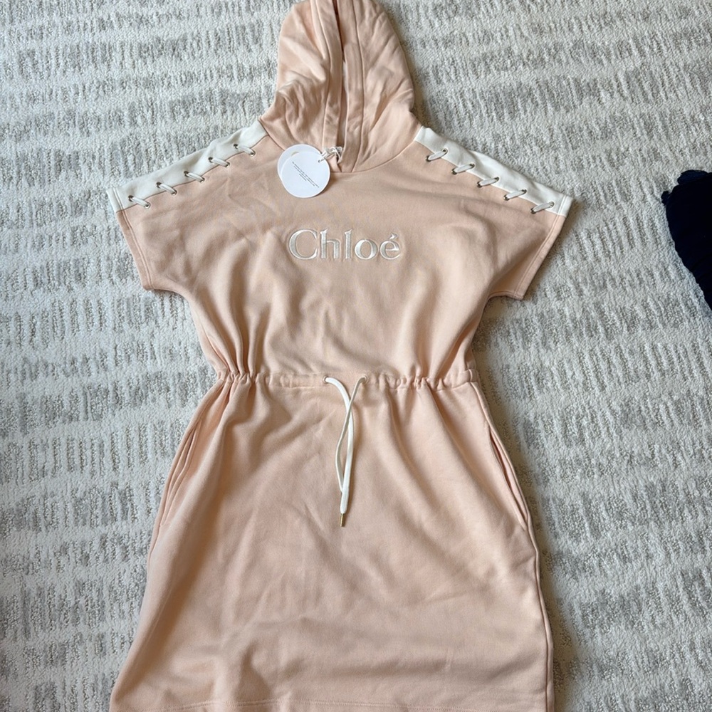 Chloe teens hooded dress